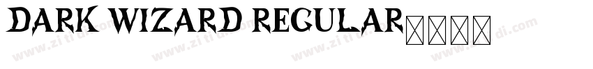 Dark Wizard Regular字体转换